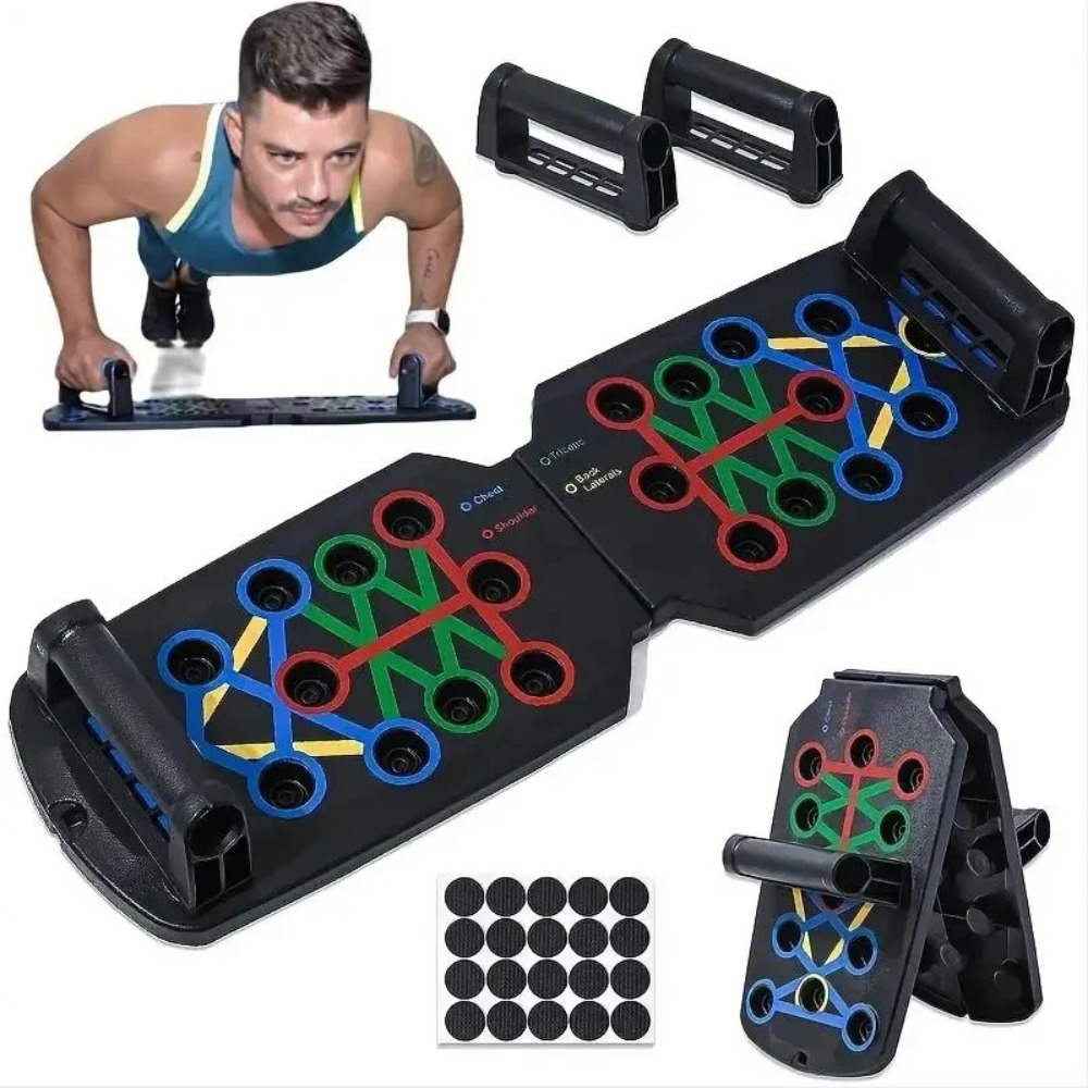 Push Up Board Foldable Multi Function - Conjunto de prancha de flexões portátil