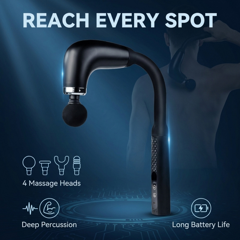 Electric Massage Gun Deep Tissue - Pistola de Massagem Muscular Elétrica com