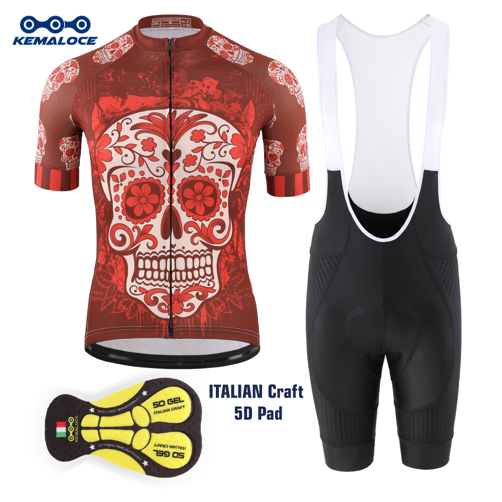 Padded Cycling Shorts 5D Gel - Kemaloce camisa masculina de ciclismo, mtb,