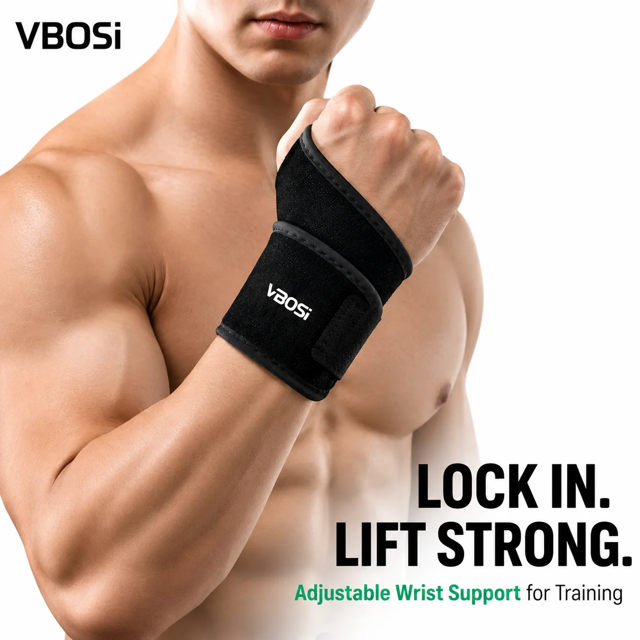 Wrist Wraps Weightlifting Support - Suporte de Pulso Ajustável VBSOi com