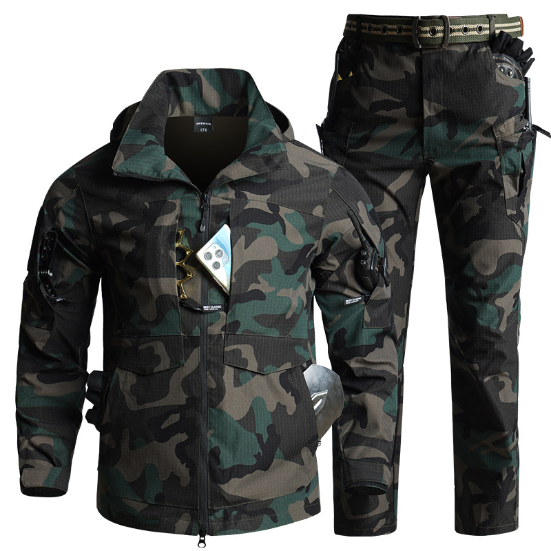 Hiking - Conjunto Tático Camuflado Masculino: Jaqueta com