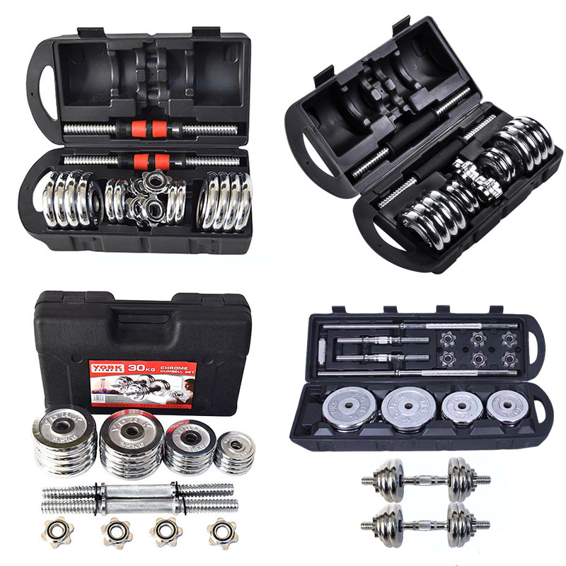 Adjustable Dumbbell Pair 40Kg - 2026 Venda Direta de Fábrica, Conjunto