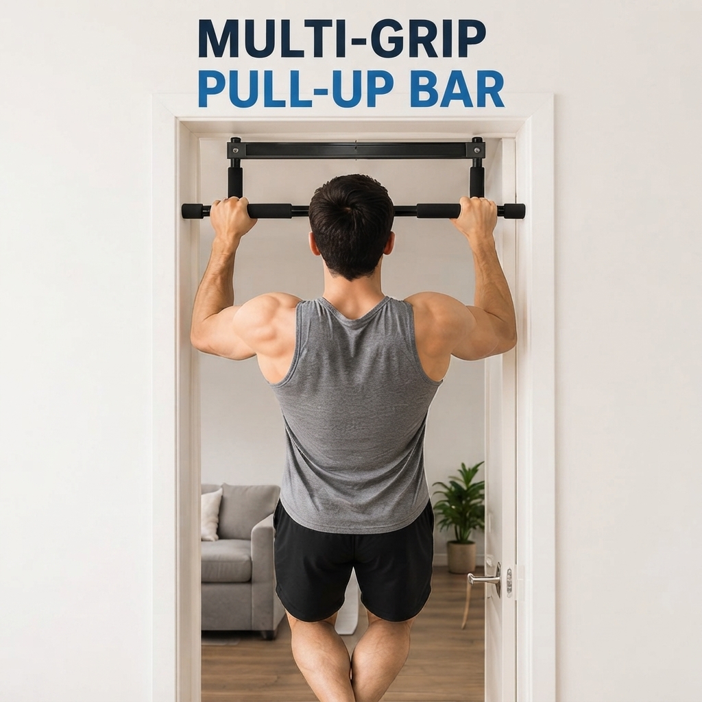Door Pull Up Bar No Screw - Barra de Exercícios Multifuncional para Porta,
