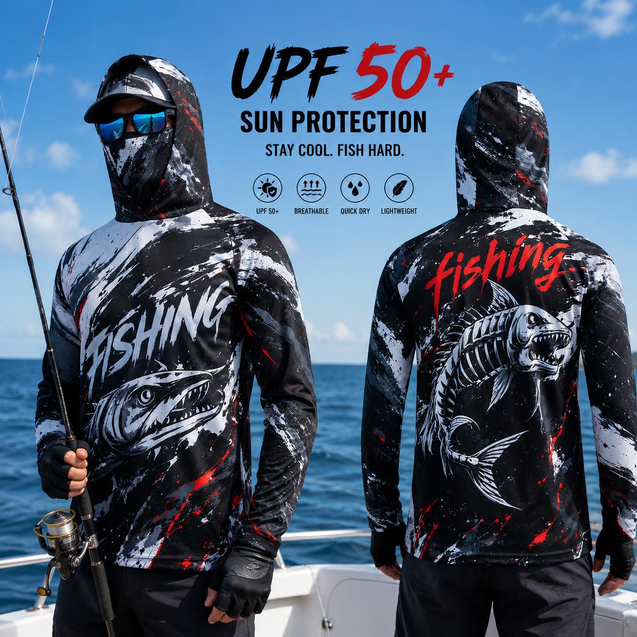 Camisa de Pesca Unissex de Man - Fishing avaliação e preço