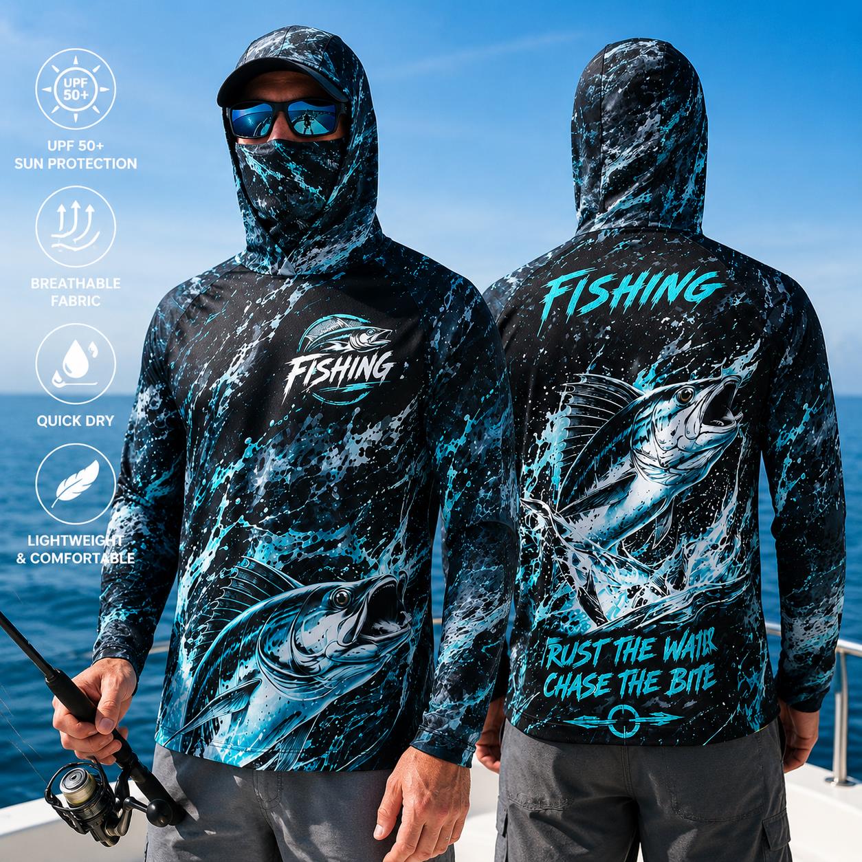 Camisa de Pesca Unissex de Man - Fishing avaliação e preço