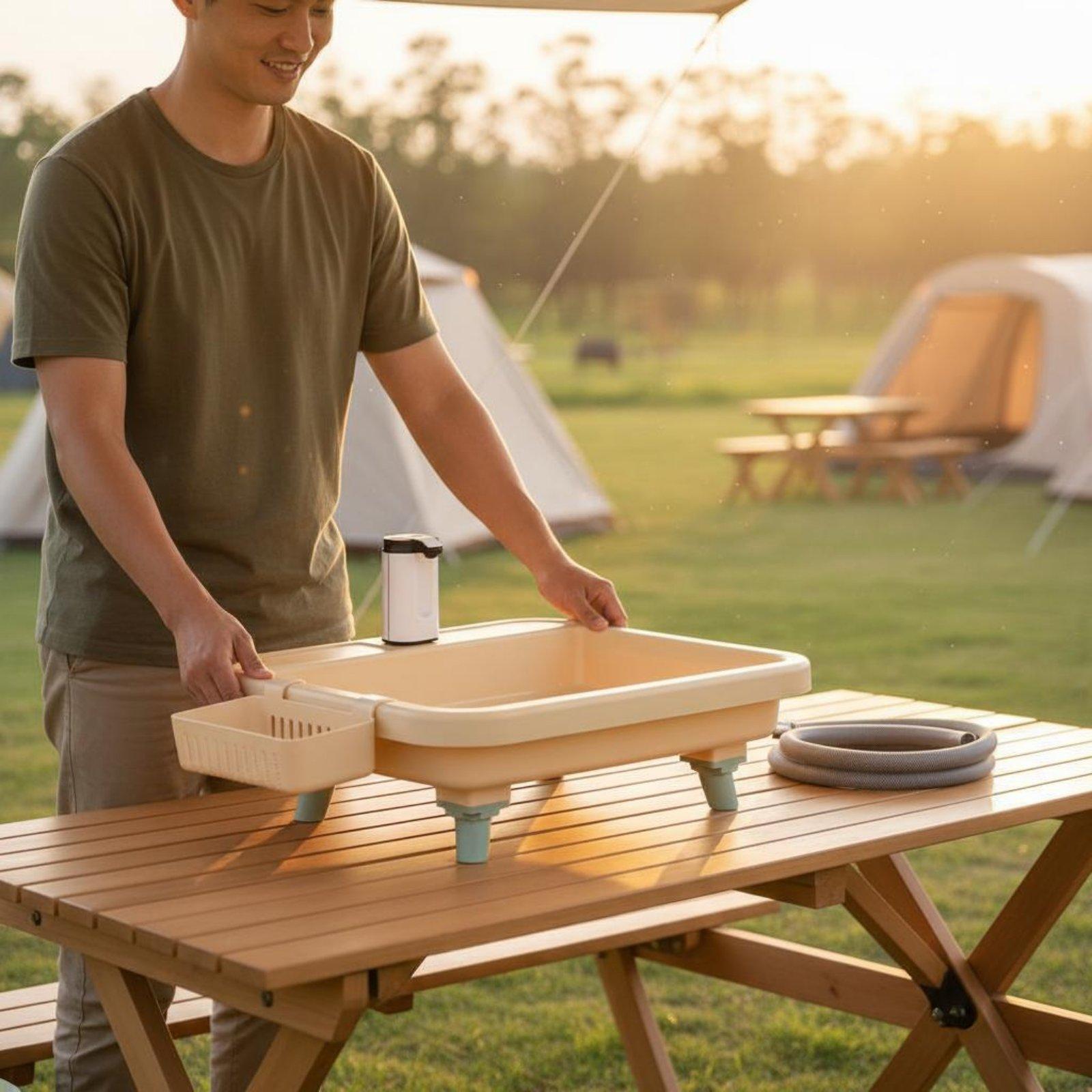 Pia Portátil para Camping com  - Camping avaliação e preço