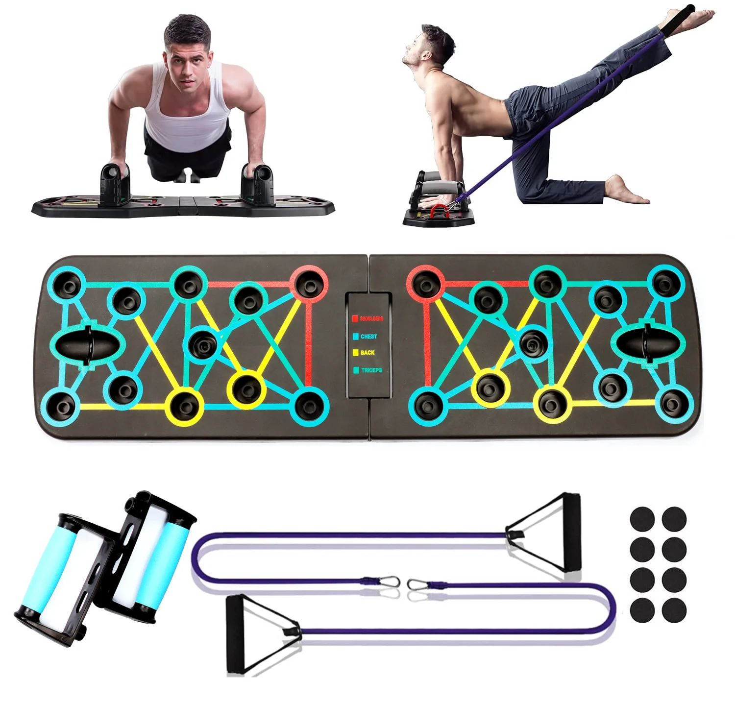 Prancha de Flexão Multifuncion - Push Up Board Foldable Multi Function avaliação e preço
