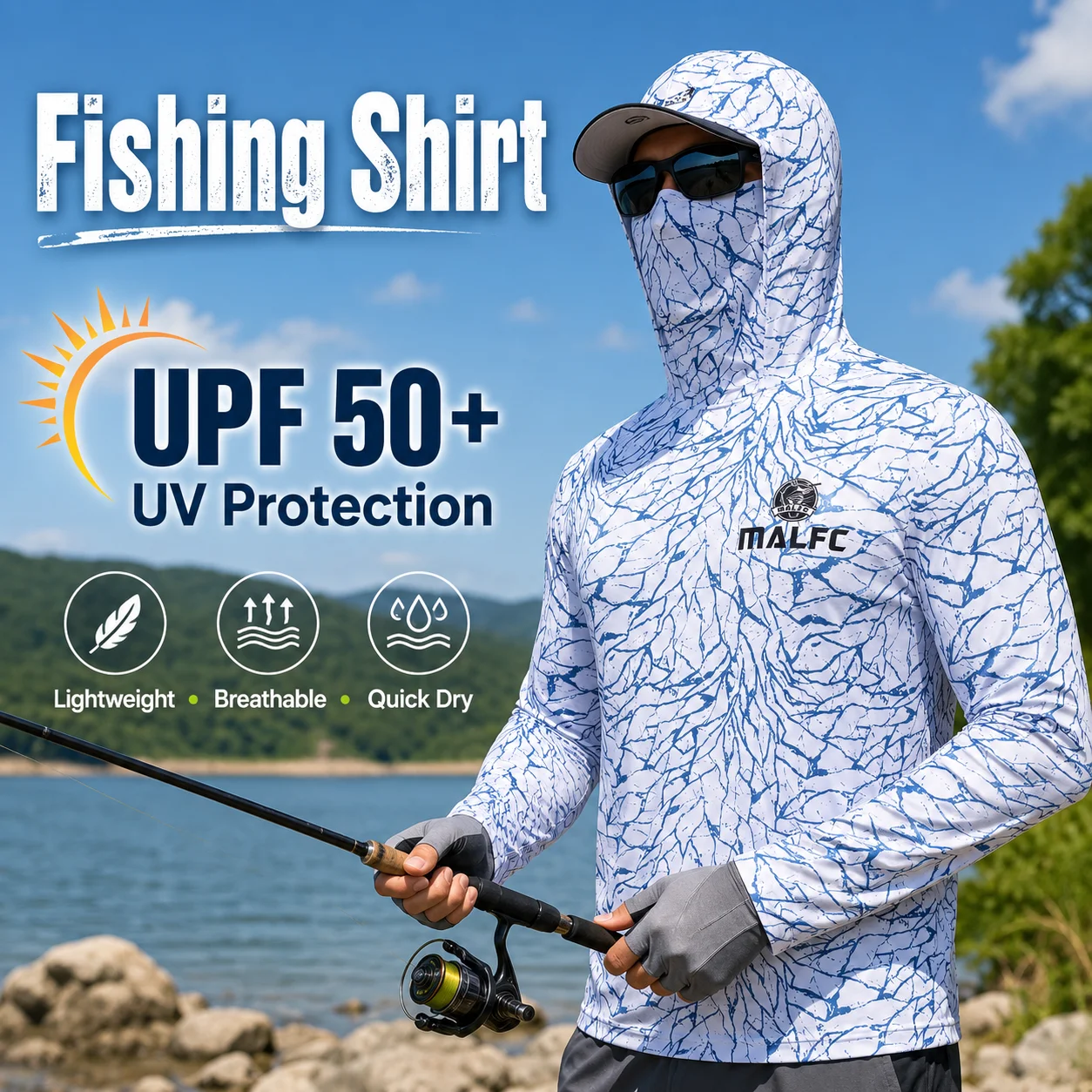 Camisa de pesca de manga compr - Hiking avaliação e preço