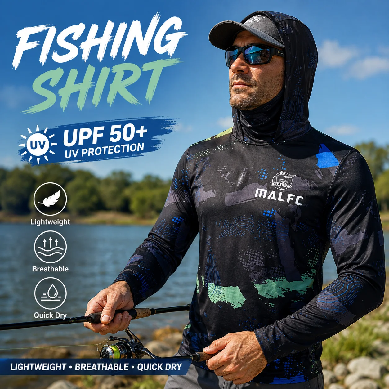 Camisa de pesca de manga compr - Hiking avaliação e preço