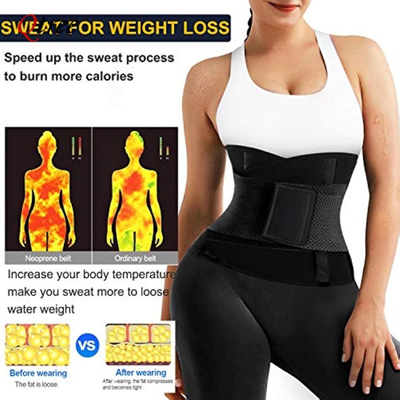 Qtree quente neoprene cintura  - Sweat Waist Trainer Belt Neoprene avaliação e preço