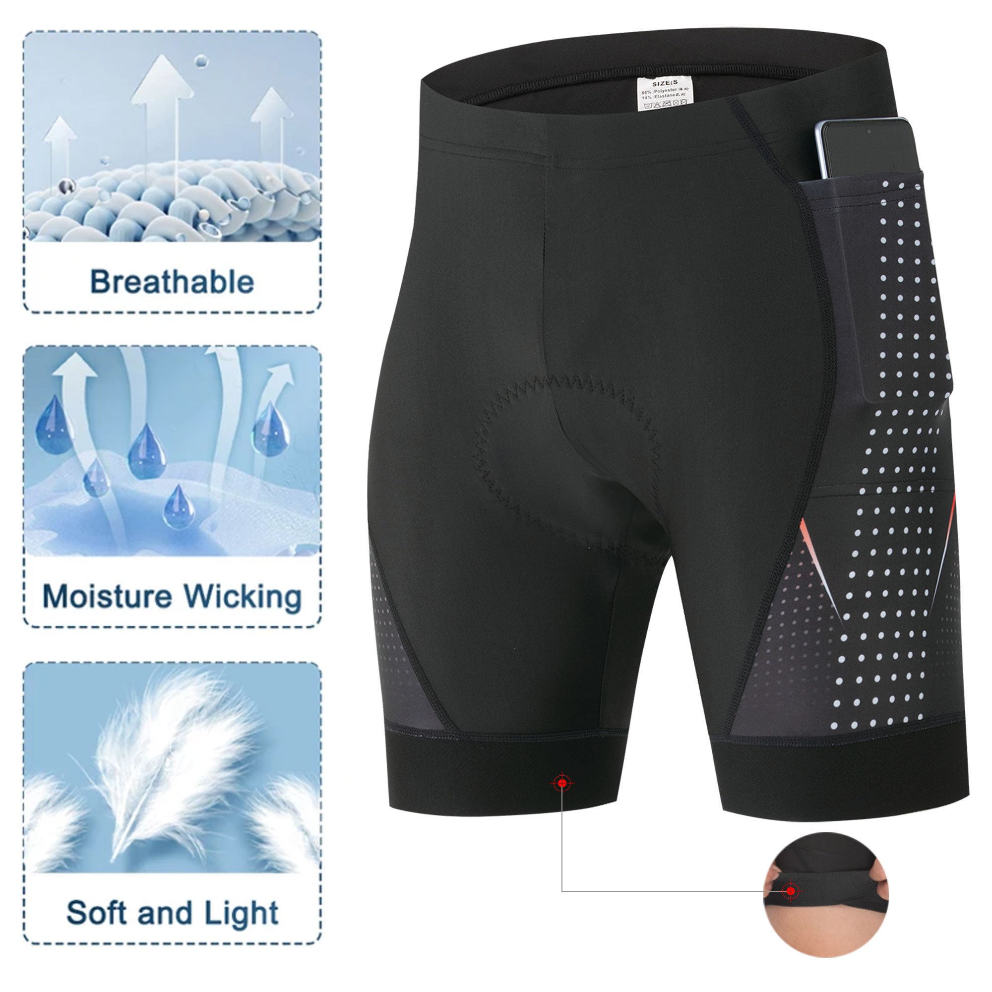 Shorts de Ciclismo Premium com - Padded Cycling Shorts 5D Gel avaliação e preço