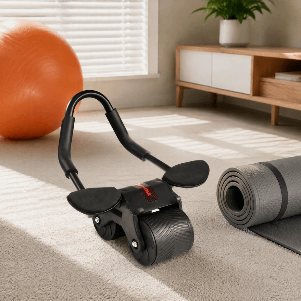 Roda Abdominal Automática com  - Ab Roller Wheel With Elbow Support avaliação e preço
