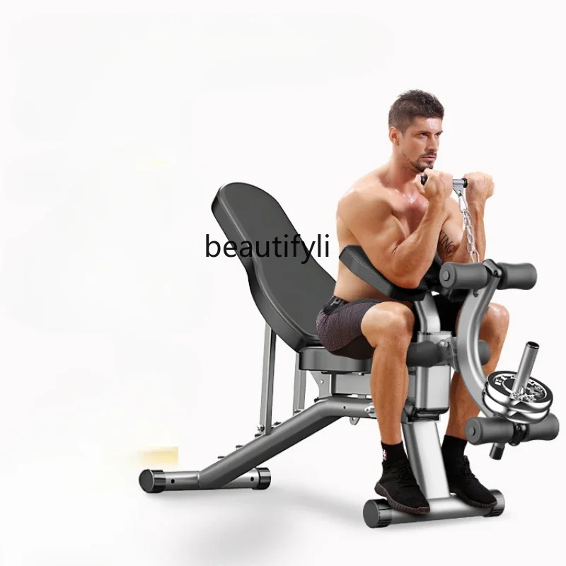 A49 banco com haltere doméstic - Push Up Board Foldable Multi Function avaliação e preço