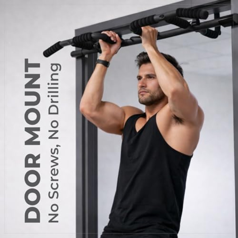 Barra de Exercícios para Porta - Door Pull Up Bar No Screw avaliação e preço
