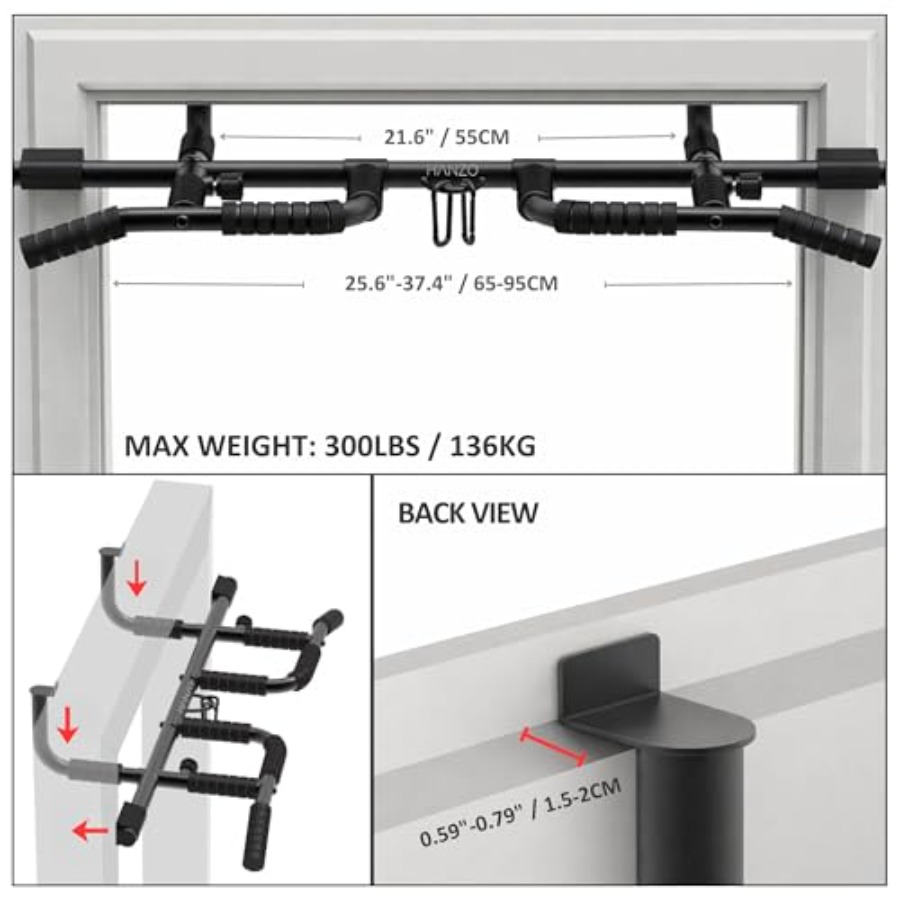 Barra de Exercícios para Porta - Door Pull Up Bar No Screw avaliação e preço