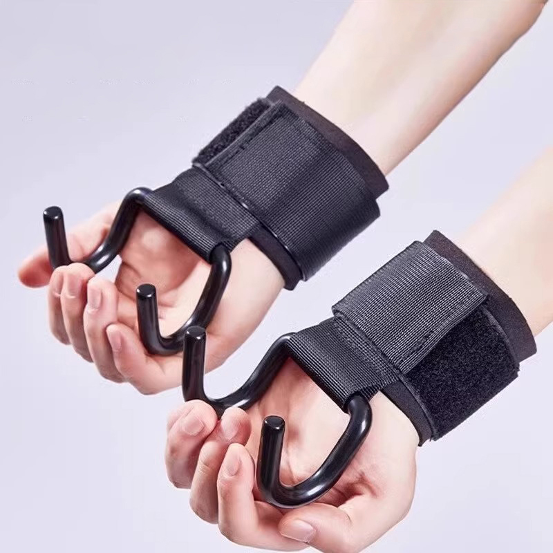 2 Peças de Ganchos de Levantam - Wrist Wraps Weightlifting Support avaliação e preço
