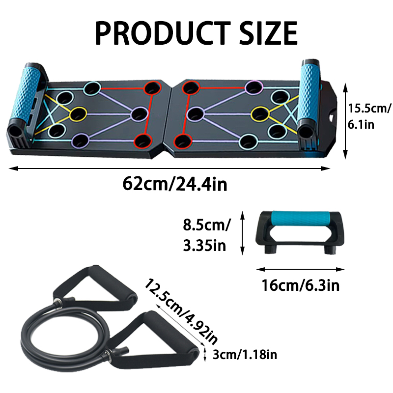 Conjunto de prancha de flexões - Push Up Board Foldable Multi Function avaliação e preço